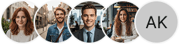 Divers portraits d'utilisateurs investisseurs dans la section de témoignages de trading Barémont Analytics